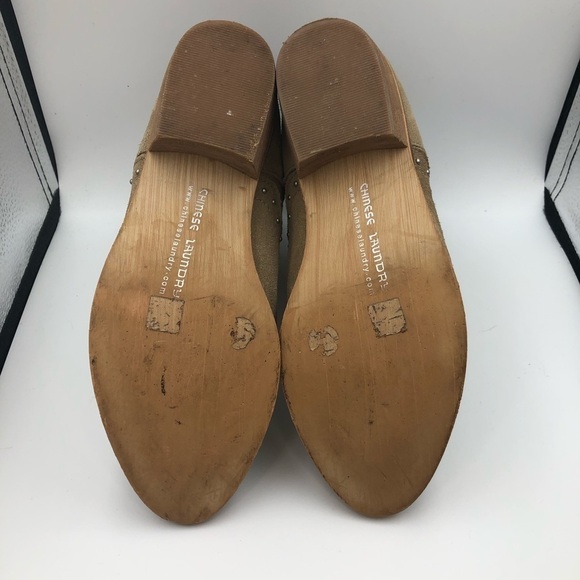Chinese Laundry Tan Saundry Ankle Booties Sz 7 - Picture 5 of 10